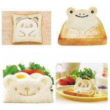 Laden Sie das Bild in den Galerie-Viewer, Sandwich-Form, Bär, Panda und Frosch, glückliche Frühstückszeit
