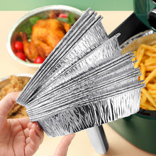 Laden Sie das Bild in den Galerie-Viewer, Wiederverwendbare Auskleidungen für Luftfritteusen aus Aluminiumfolie
