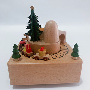 Weihnachtsspieldose aus Holz