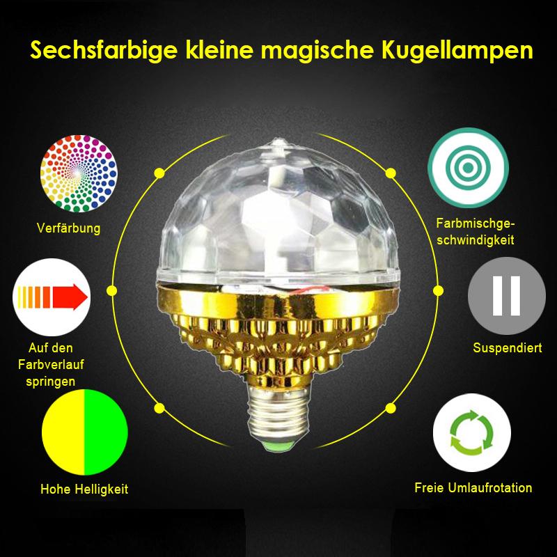 Fafeicy Disco-Ball LED Lampe – RGB Rotierend, Sound-to-Light, Mit Fernbedienung, E27 Fassung – Perfekt Für Partys, Hochzeiten, Bühnen & Bars