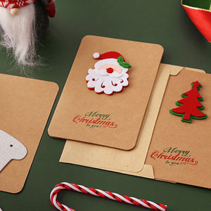 Weihnachtsgrußkarten aus Kraftpapier