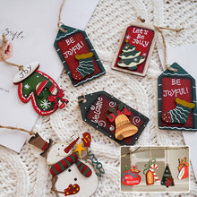Laden Sie das Bild in den Galerie-Viewer, Weihnachtsdekoration Holzanhänger
