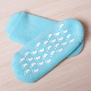 Feuchtigkeitsspendende Socken mit Gelfutter für die Fußpflege