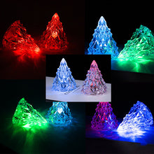 Laden Sie das Bild in den Galerie-Viewer, 🎄Mini LED Kristall Weihnachtsbaum Nachtlicht
